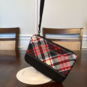 Lands’ End Plaid Wristlet Wrist Strap